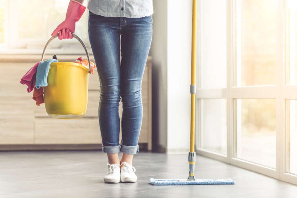 Expert Scrub Lou cleaner meticulously attending to every detail in a Shively home